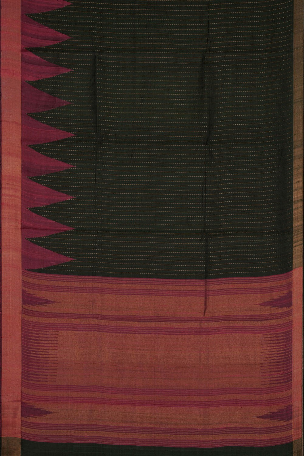 Image of Dupion Silk Green Saree