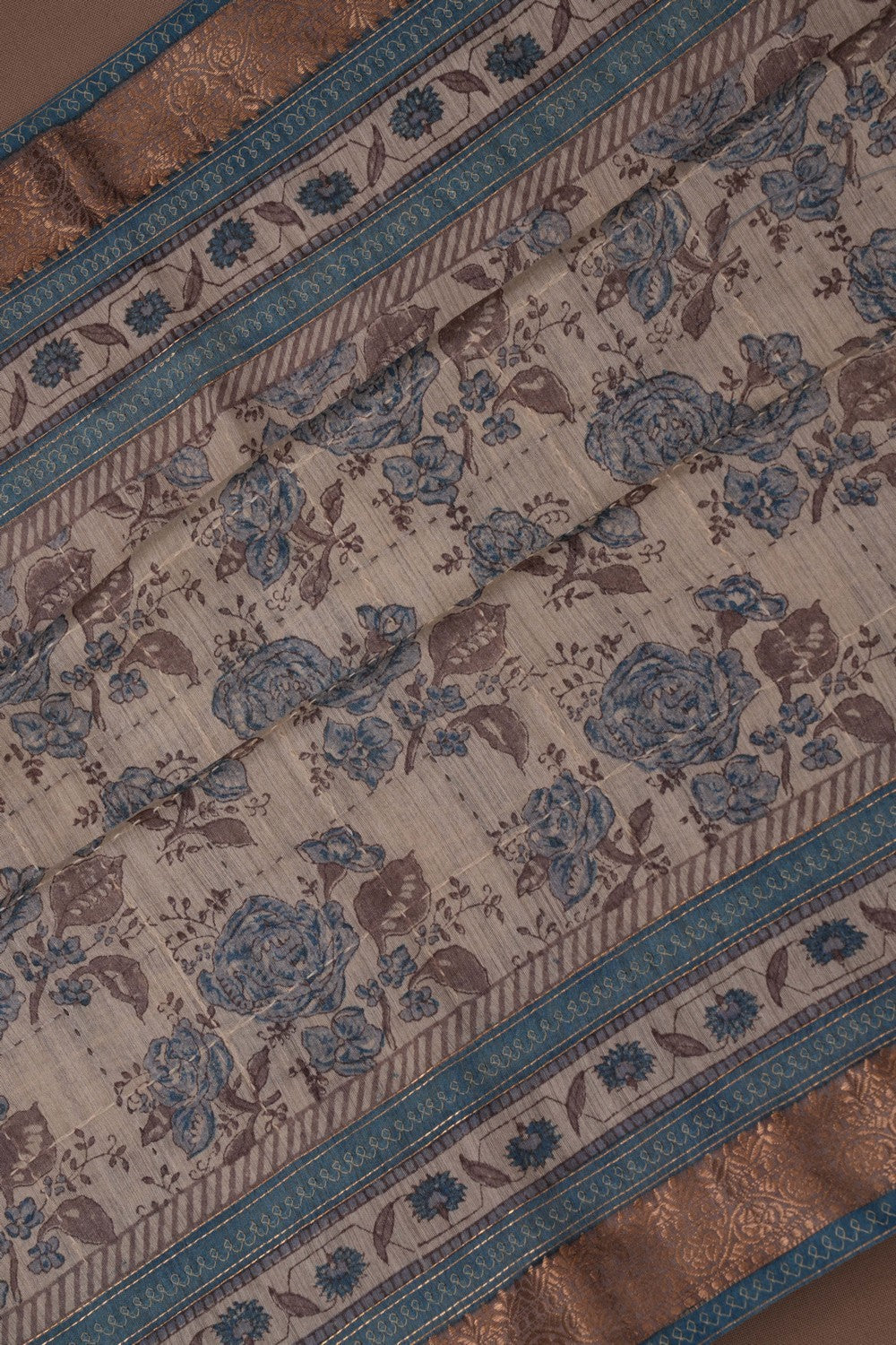Tussar Silk Embroidery Saree