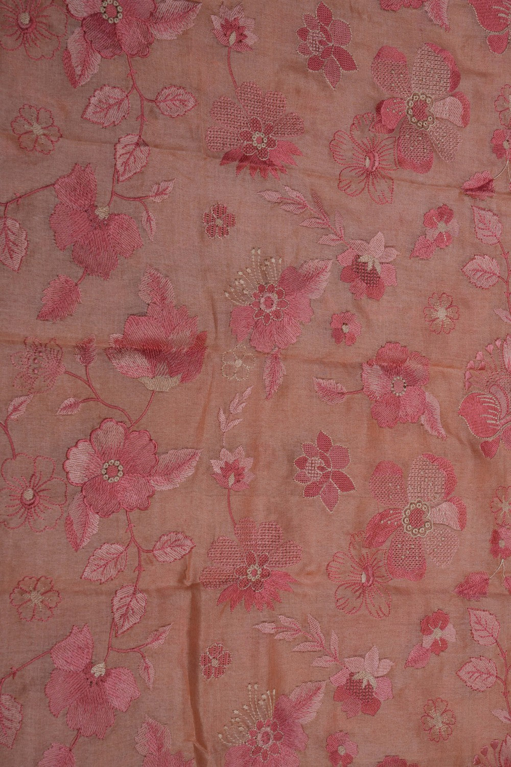 Image of Tussar Silk Peach Dupatta