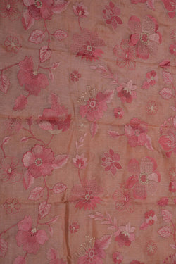 Image of Tussar Silk Peach Dupatta