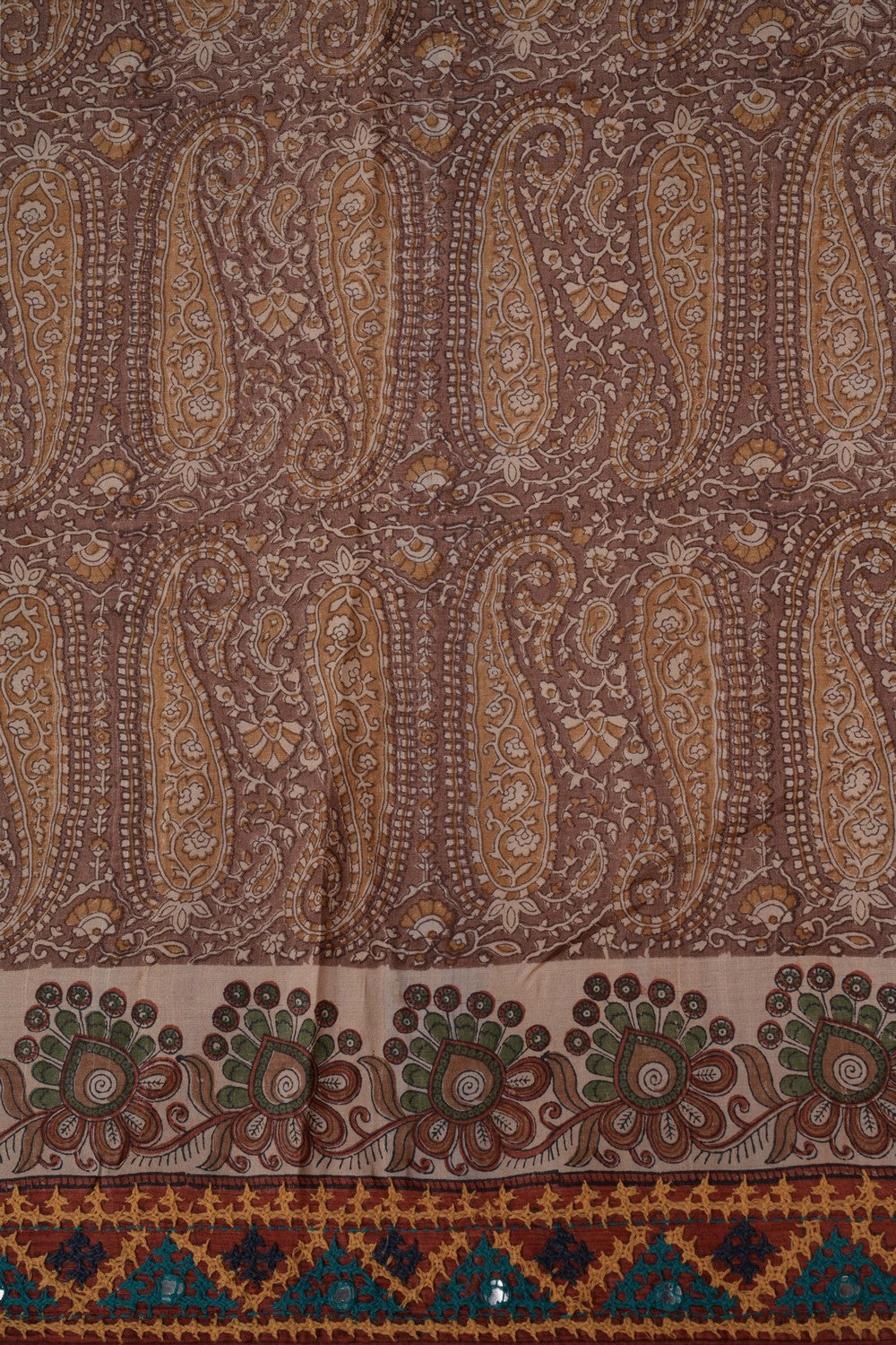 Tussar Silk Embroidery Saree