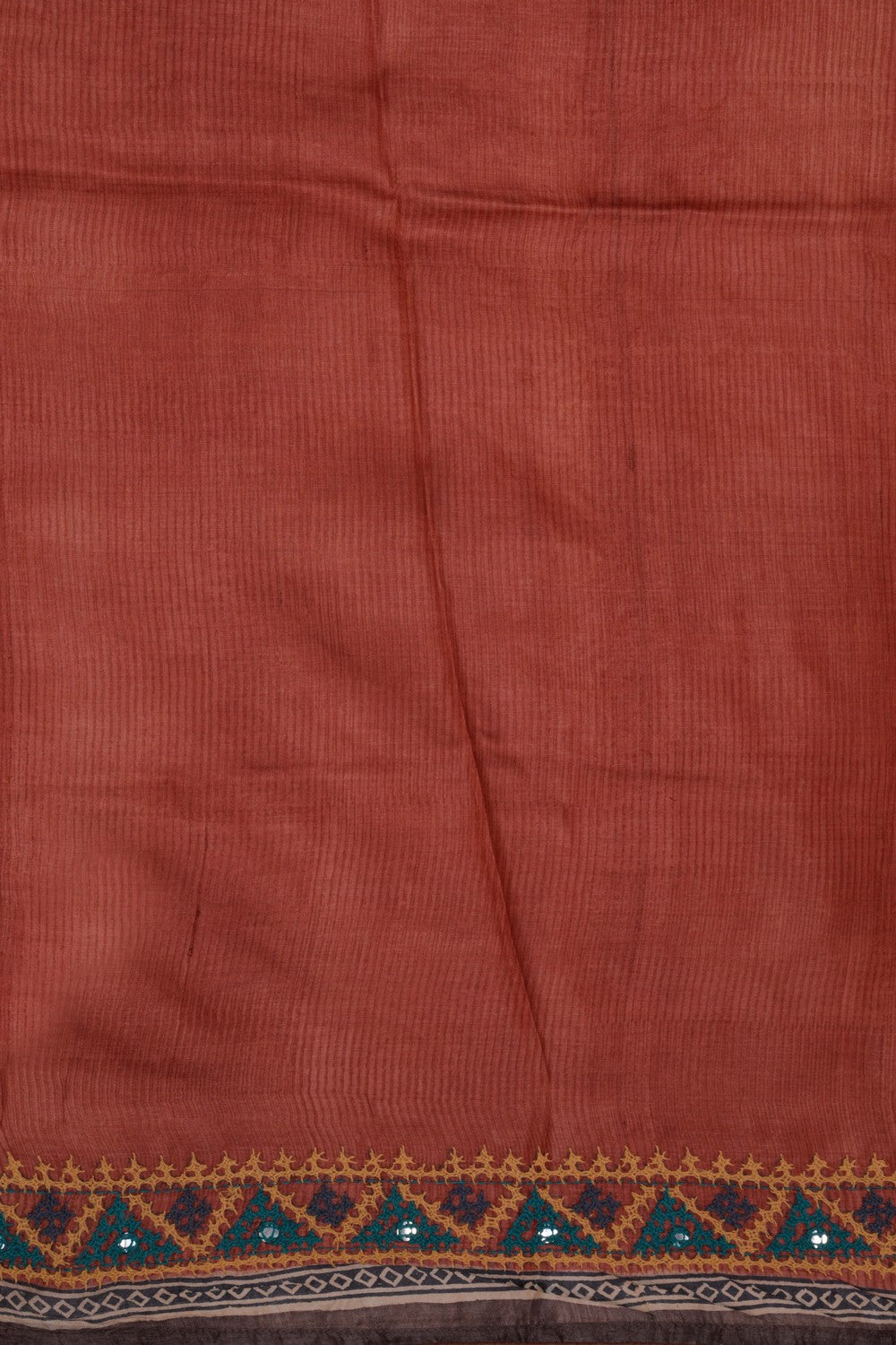 Tussar Silk Embroidery Saree