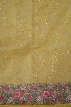 Image of Kora Embroidery Saree