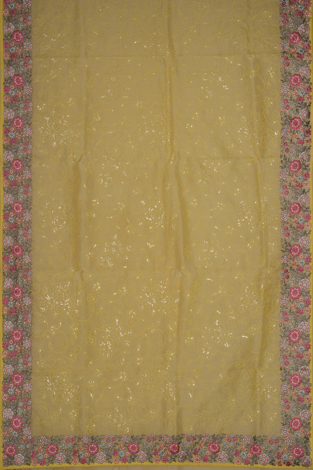 Image of Kora Embroidery Saree