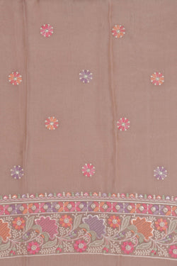 Image of Kora Embroidery Unstitched Dress Material (3 Pcs Set)