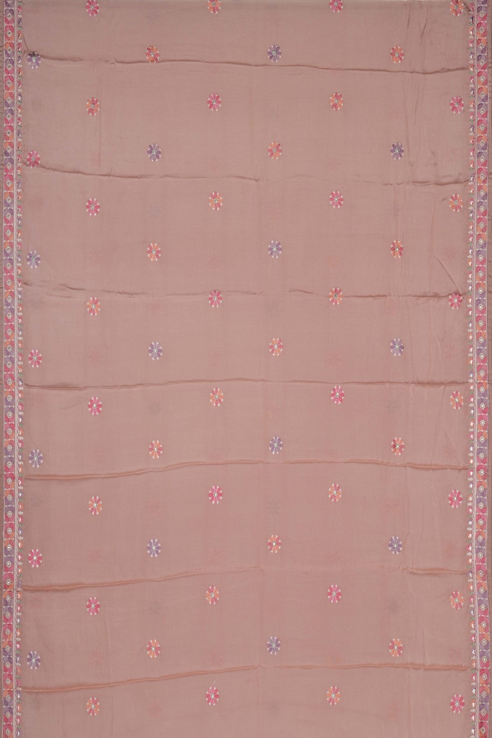 Image of Kora Embroidery Unstitched Dress Material (3 Pcs Set)