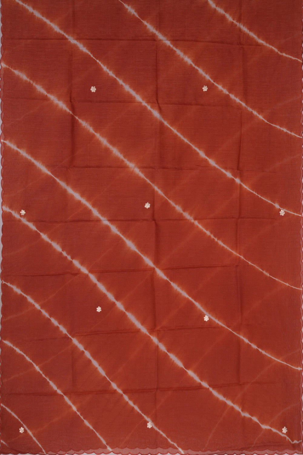 Image of Tussar Embroidery Unstitched Dress Material (3 Pcs Set)