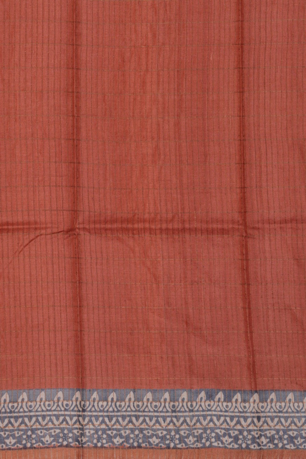 Bagru Printed Tussar Saree