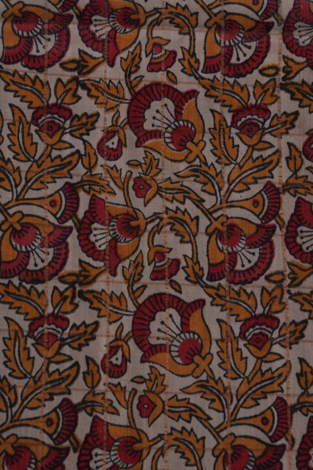 Image of Bagru Printed Tussar Saree