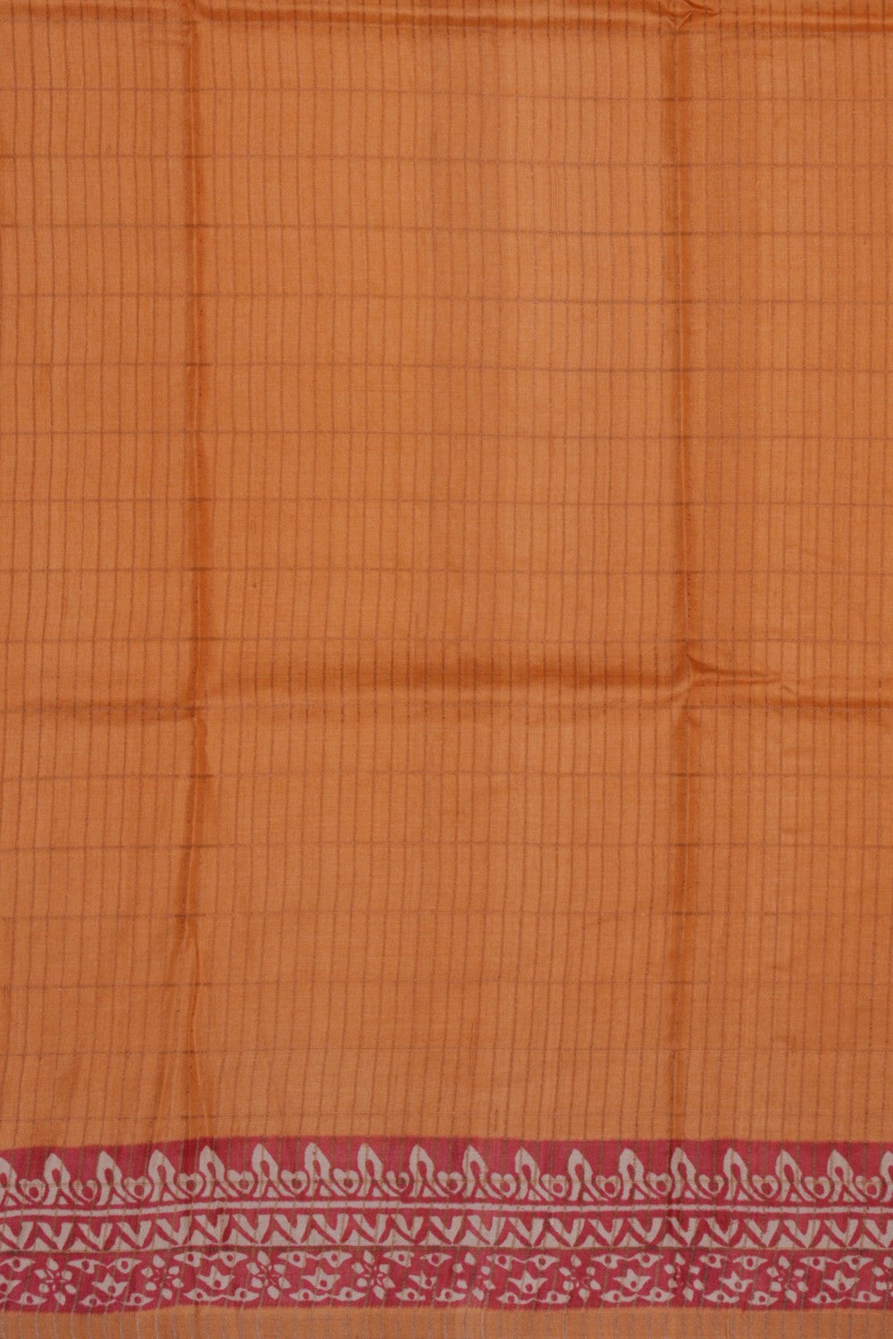 Image of Bagru Printed Tussar Saree