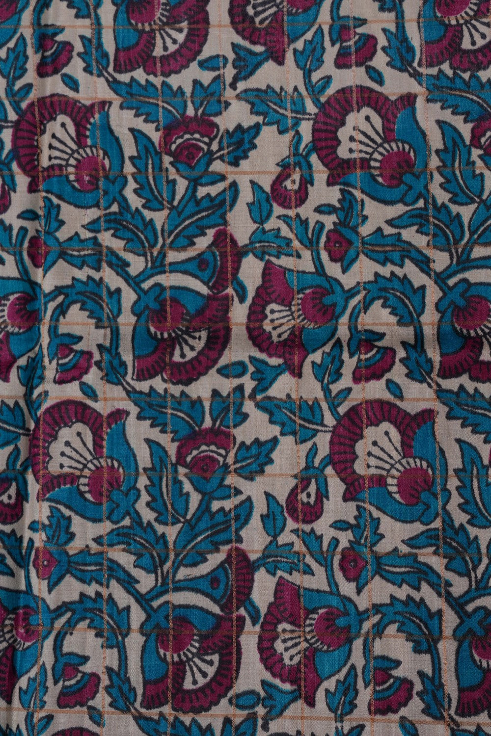 Image of Bagru Printed Tussar Saree