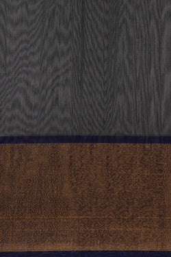 Image of Ikat Cotton-Silk Grey Saree