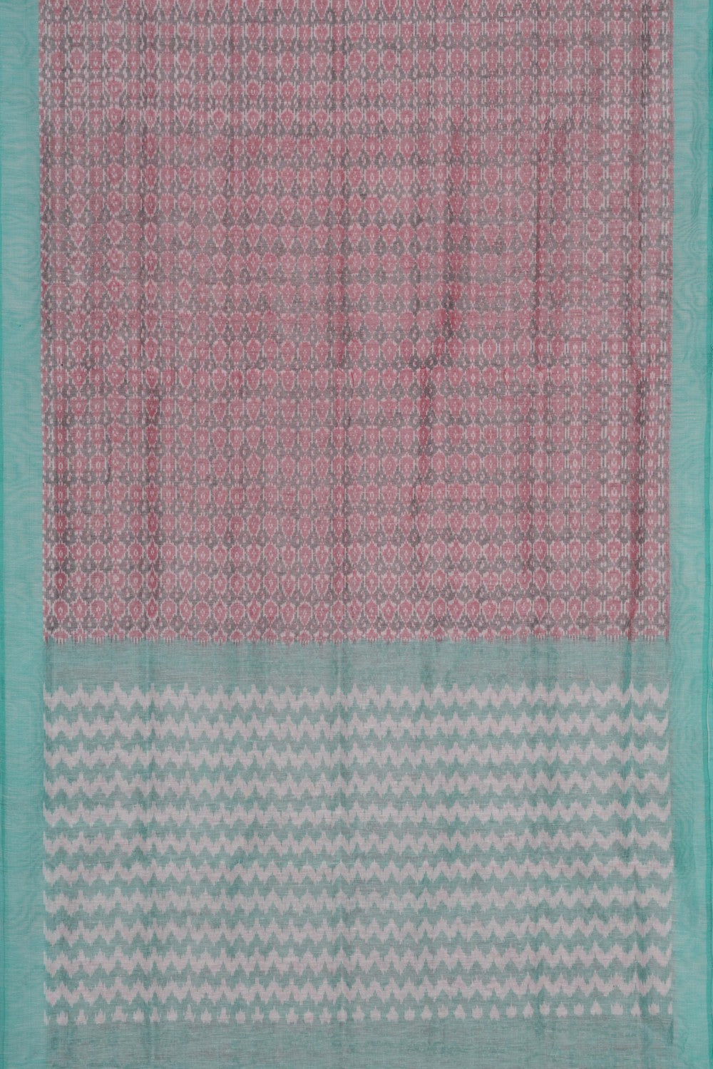 Image of Pochampally Ikat Linen Saree