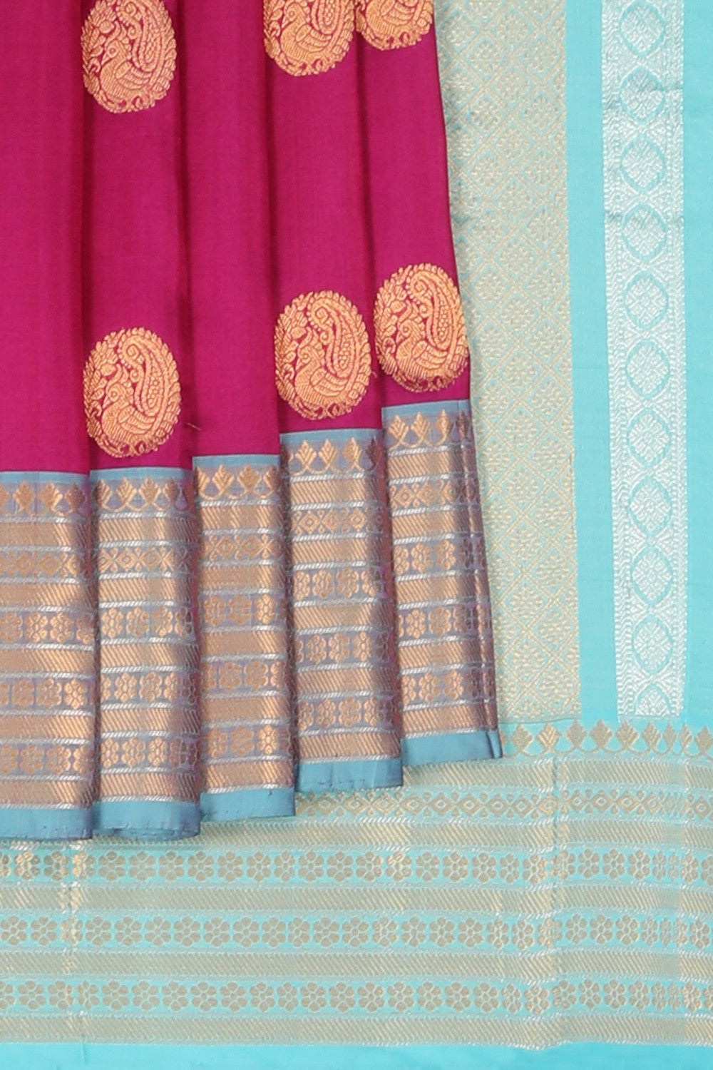 Image of Kuppadam Violet Saree