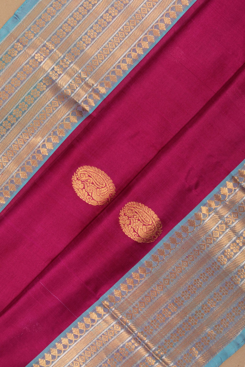 Image of Kuppadam Violet Saree