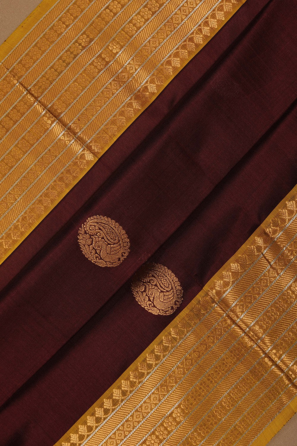 Image of Kuppadam Maroon Saree
