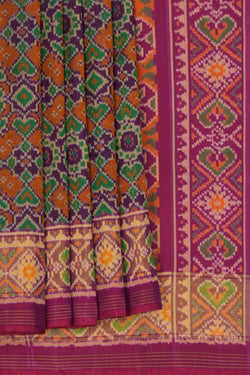 Image of Rajkot Patola Mustard Saree