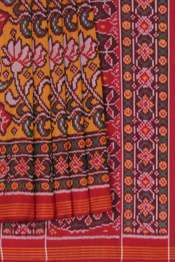 Image of Rajkot Patola Mustard Saree