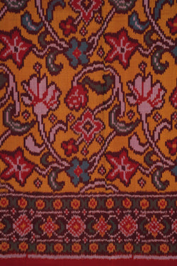 Image of Rajkot Patola Mustard Saree