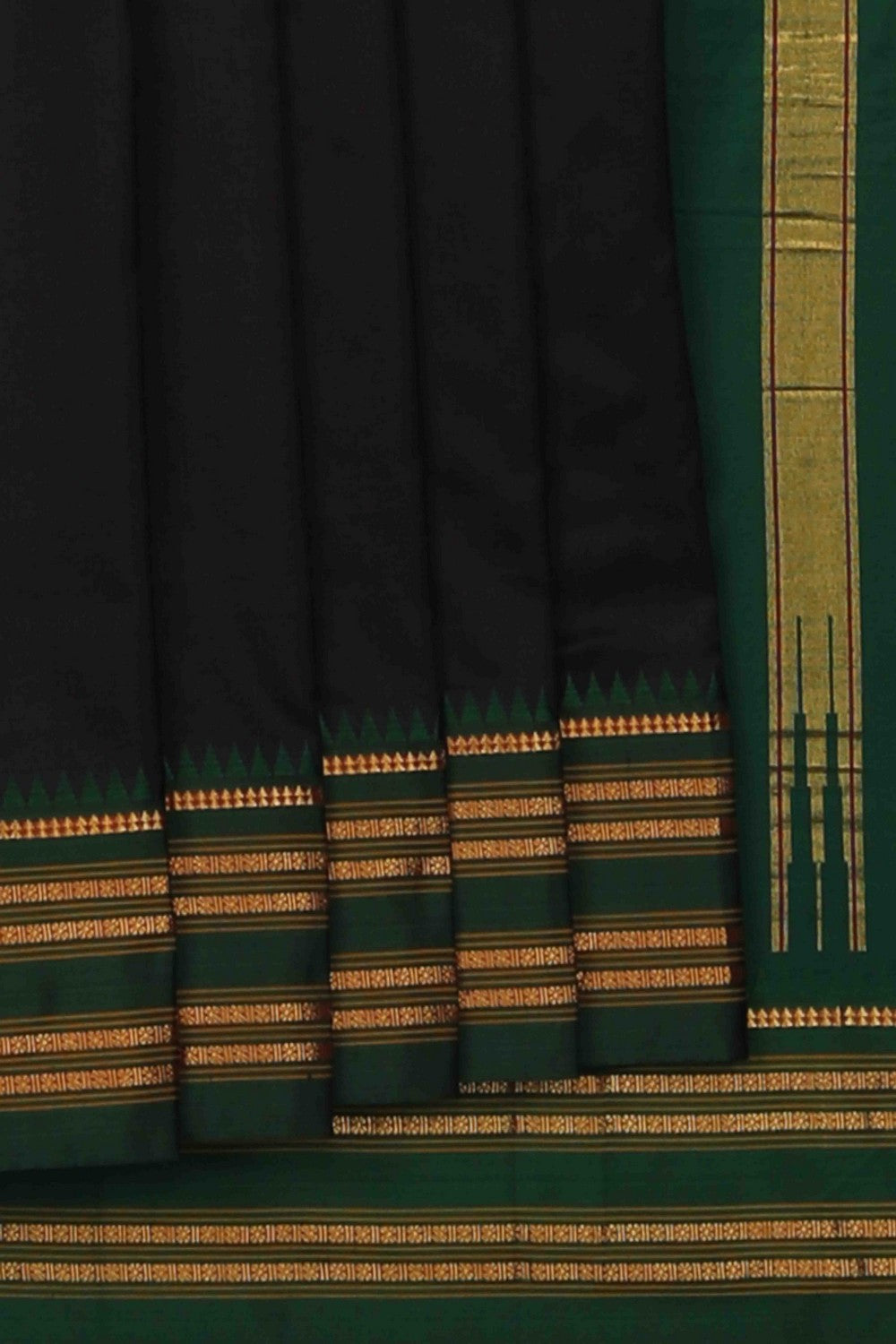 Narayanpet Silk Black Saree