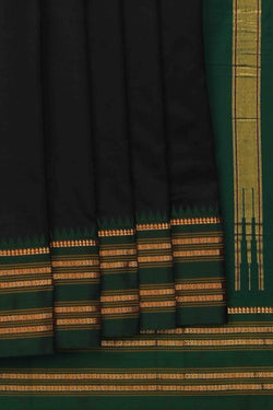 Image of Narayanpet Silk Black Saree