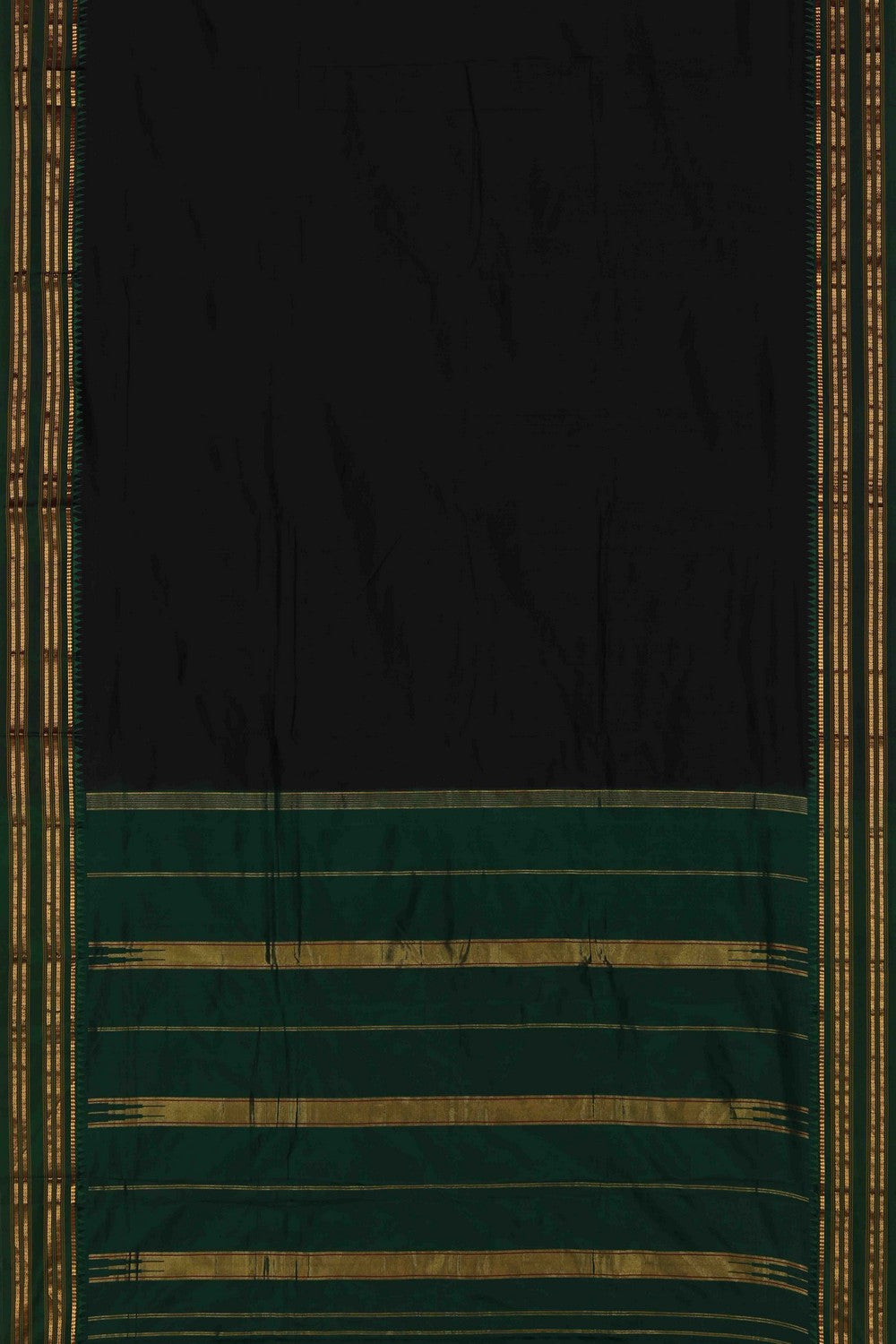 Narayanpet Silk Black Saree