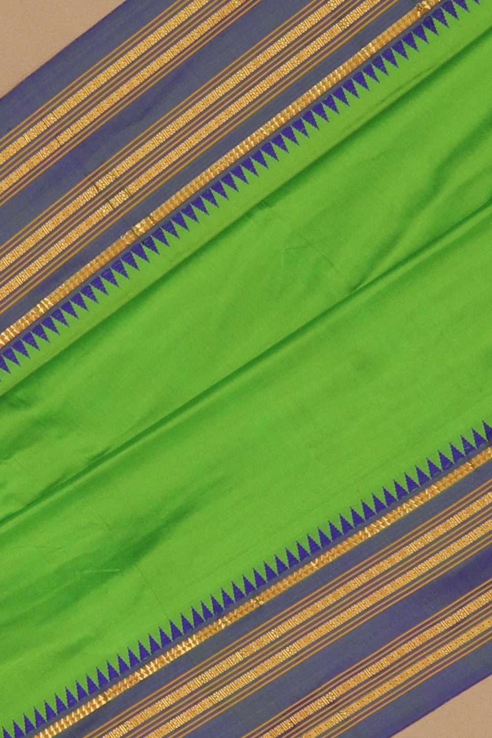 Image of Narayanpet Silk Green Saree