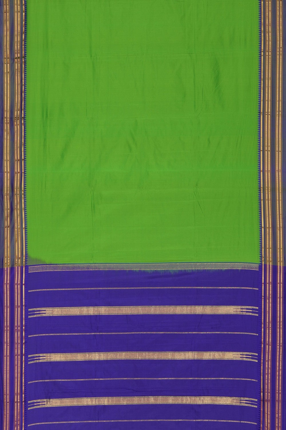 Image of Narayanpet Silk Green Saree