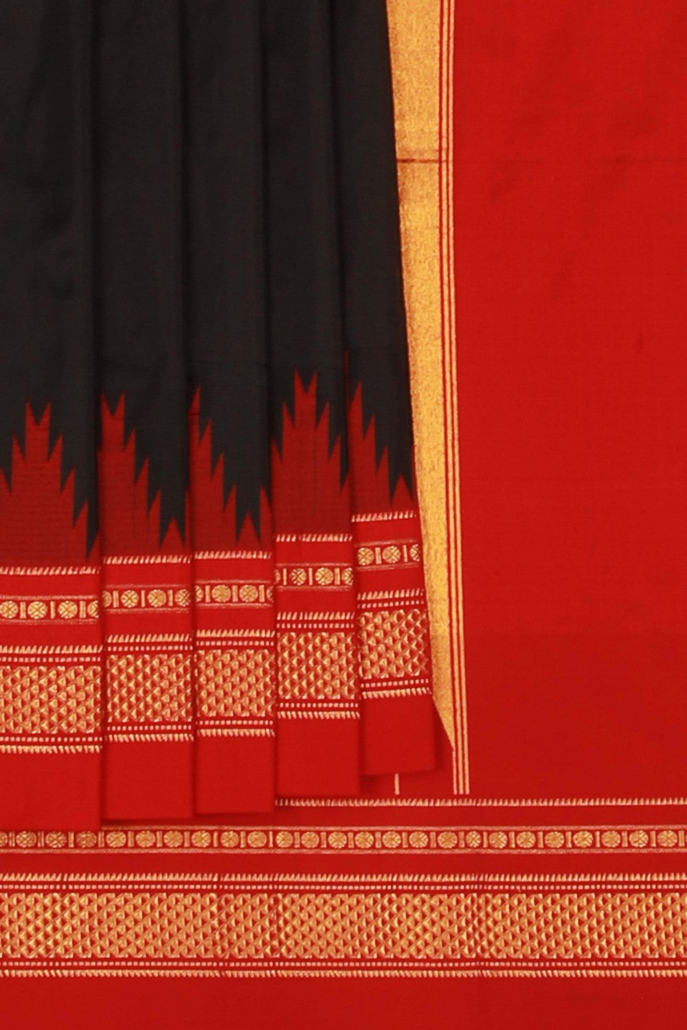 Image of Narayanpet Silk Black Saree