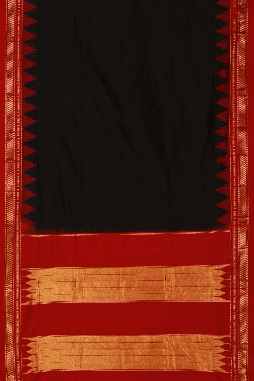 Image of Narayanpet Silk Black Saree