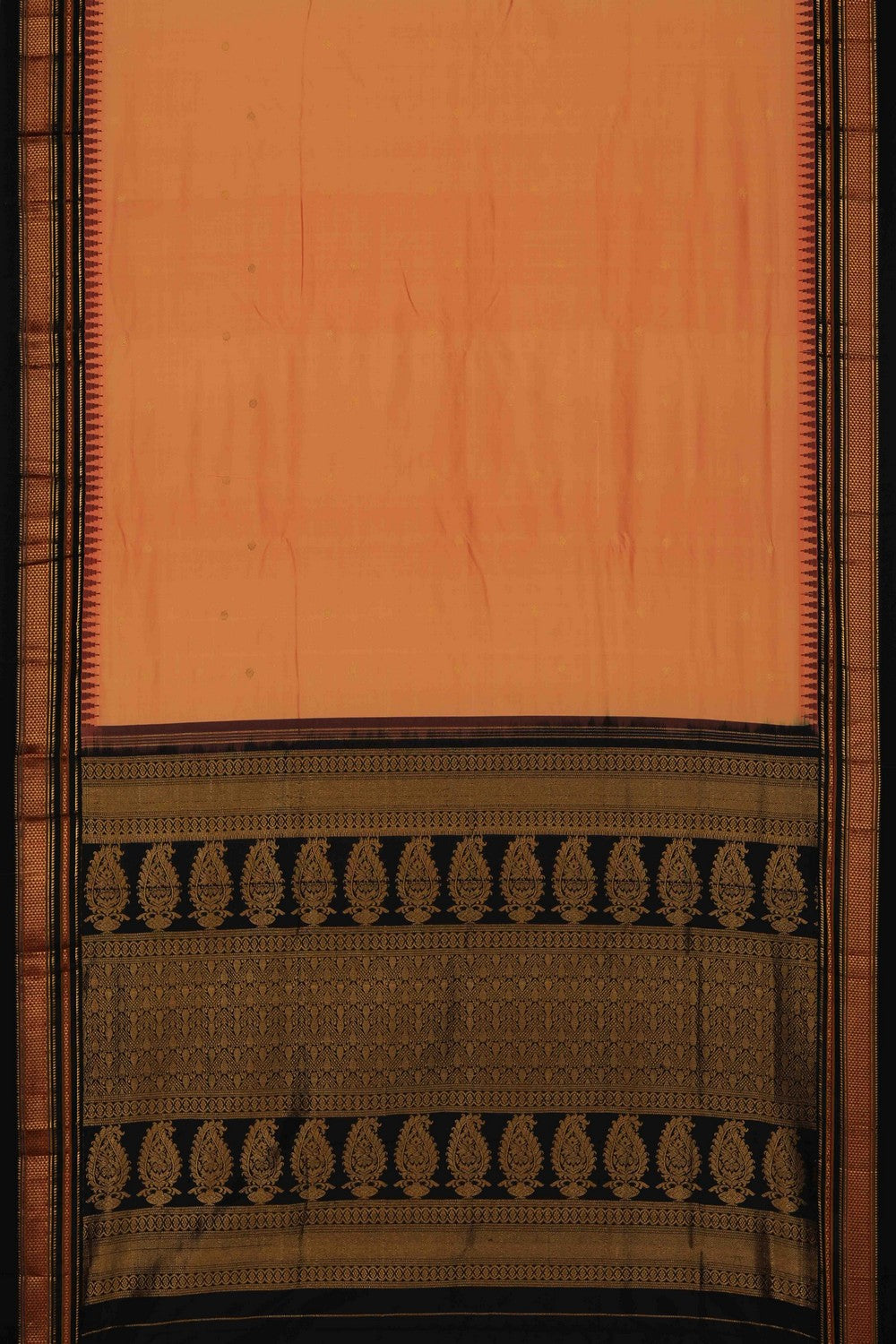 Narayanpet Silk Peach Saree