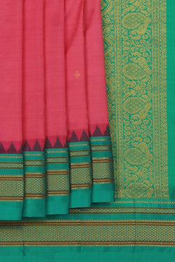 Image of Narayanpet Silk Pink Saree