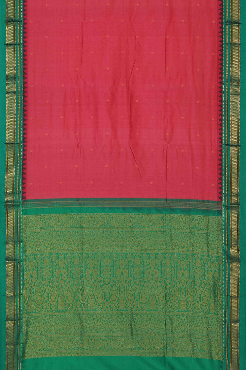 Image of Narayanpet Silk Pink Saree