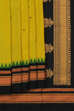 Image of Narayanpet Silk Green Saree