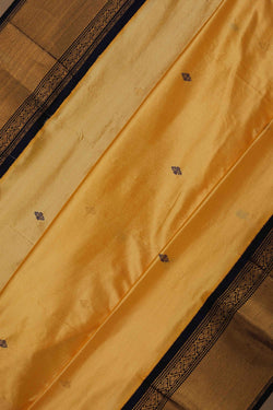 Image of Narayanpet Silk Mustard Saree
