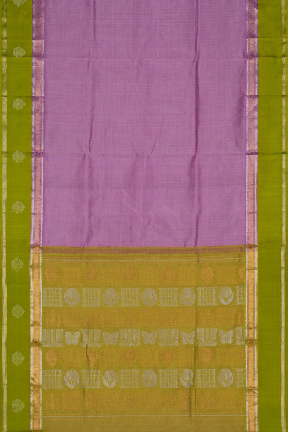 Kuppadam Kattam Mauve Saree