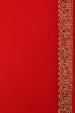 Image of Banarasi Georgette Purple Saree