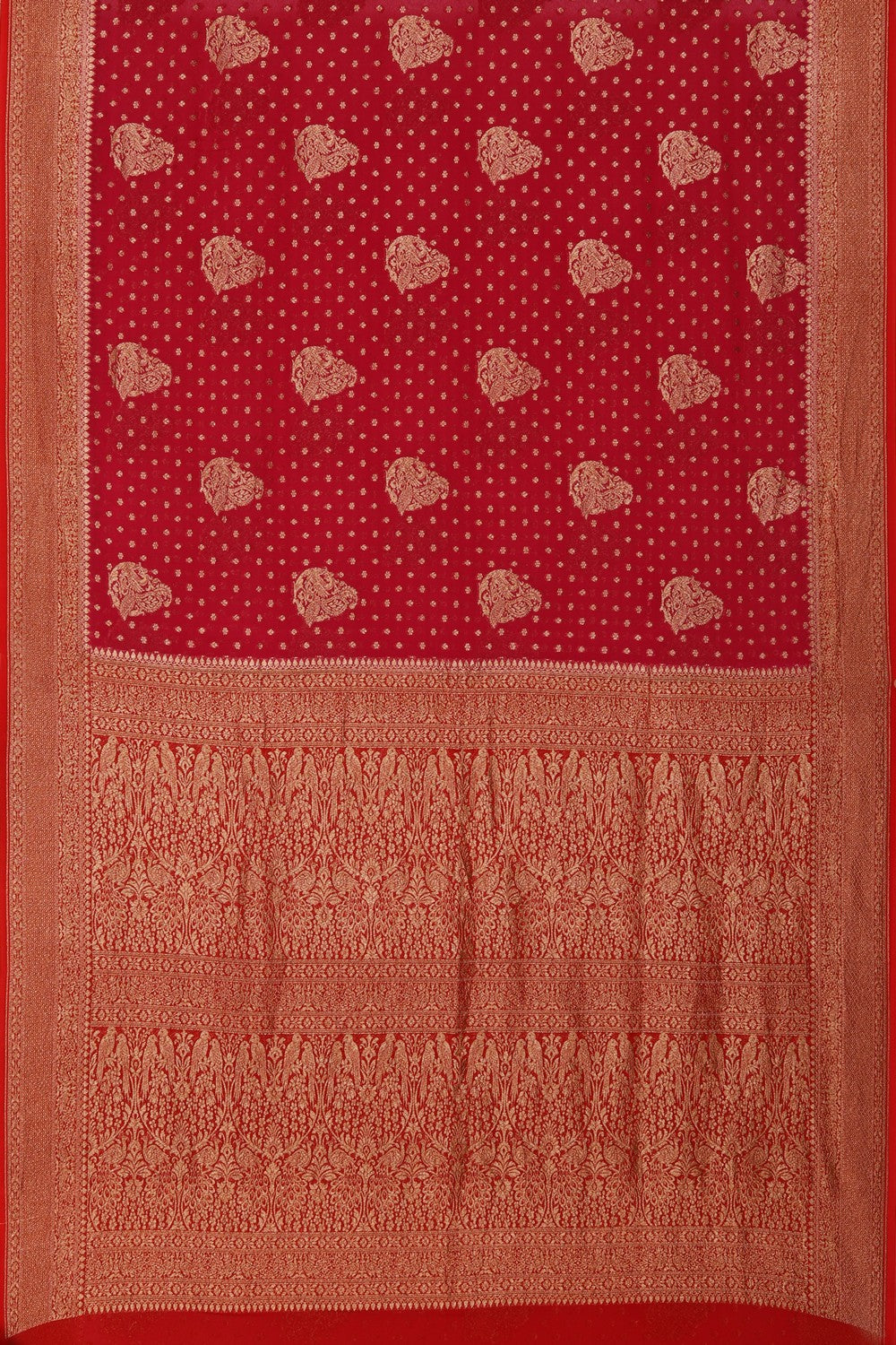 Banarasi Georgette Pink Saree