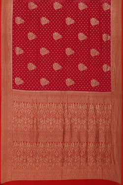 Image of Banarasi Georgette Pink Saree