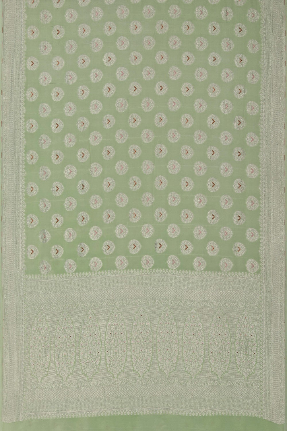 Image of Banarasi Crepe Sea Green Saree