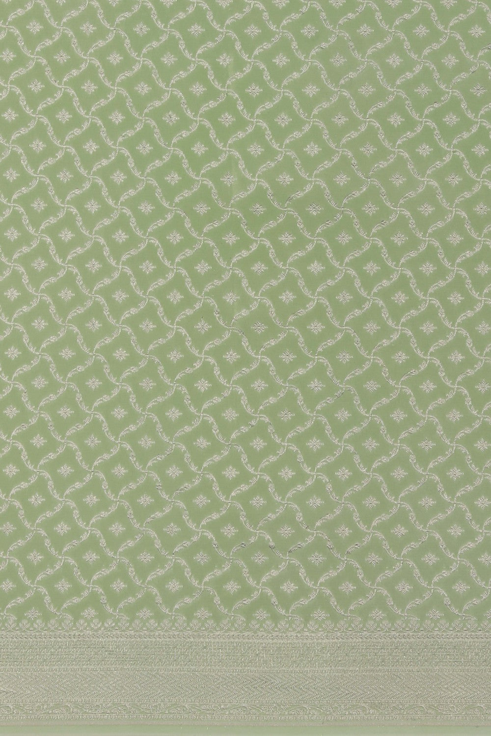 Image of Banarasi Crepe Sea Green Saree