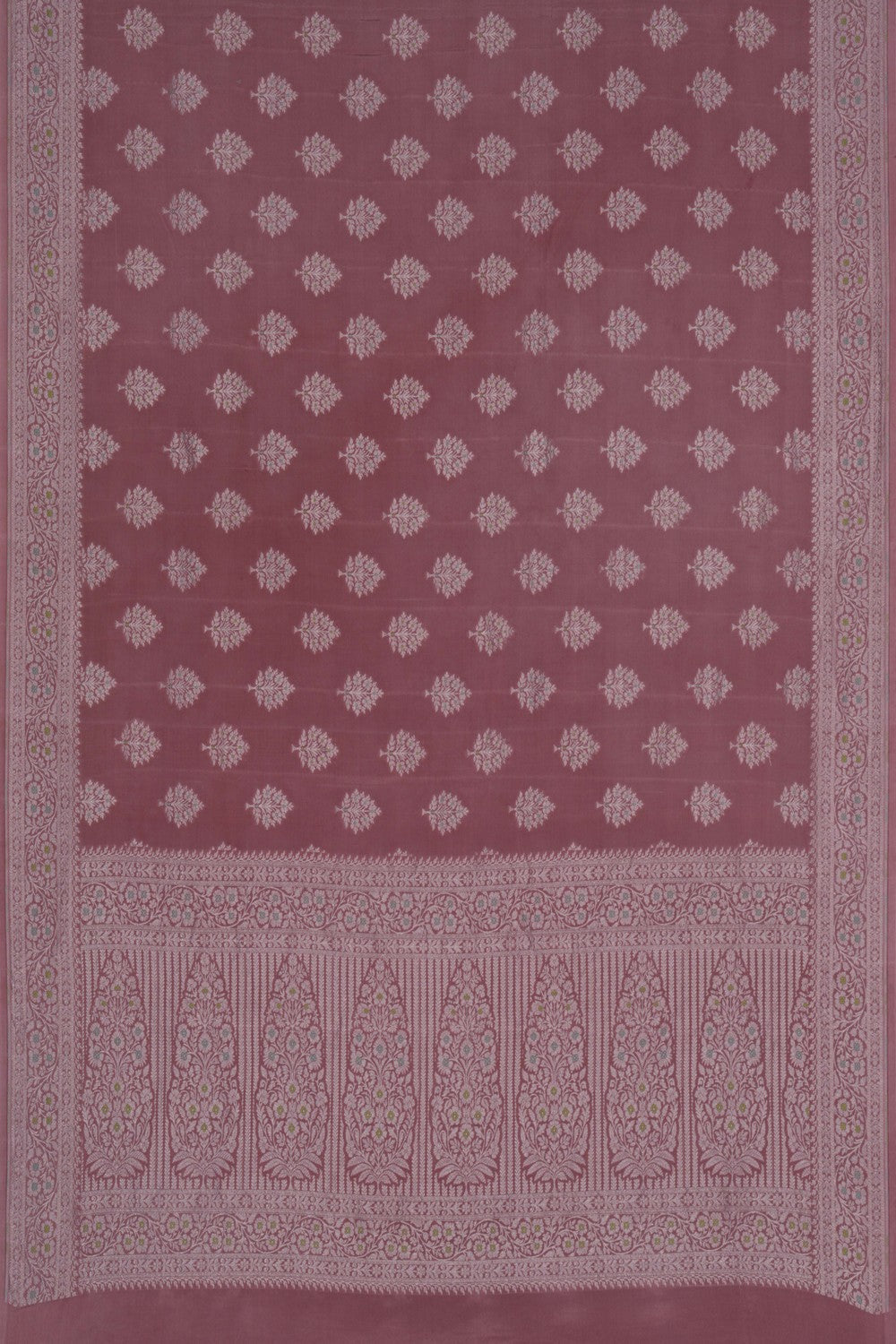 Banarasi Crepe Silk Mauve Saree