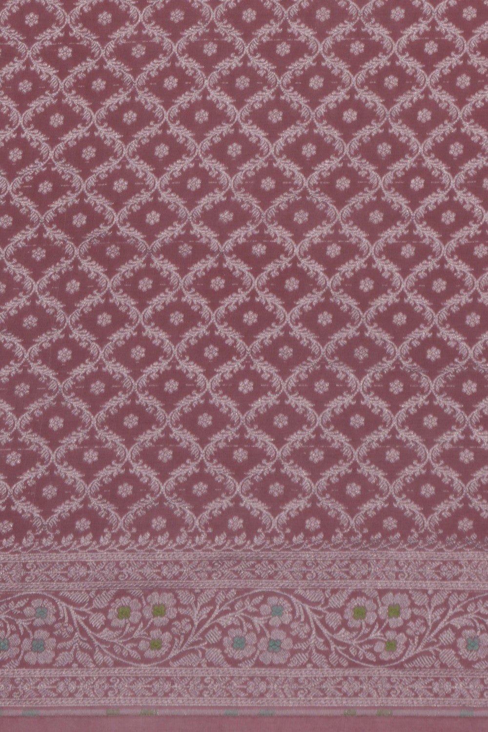 Banarasi Crepe Silk Mauve Saree
