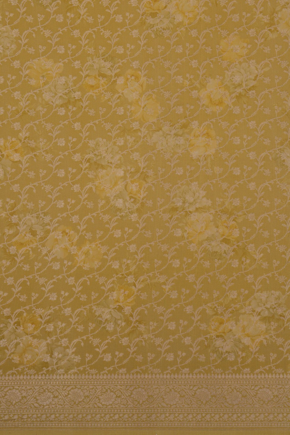 Image of Banarasi Printed Crepe Saree