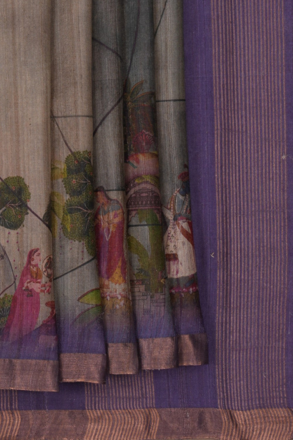 Image of Kalamkari Printed Saree