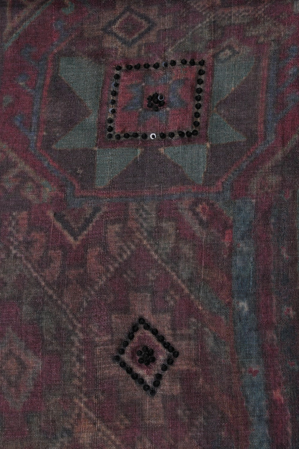 Image of A Geometric Printed Tussar Saree