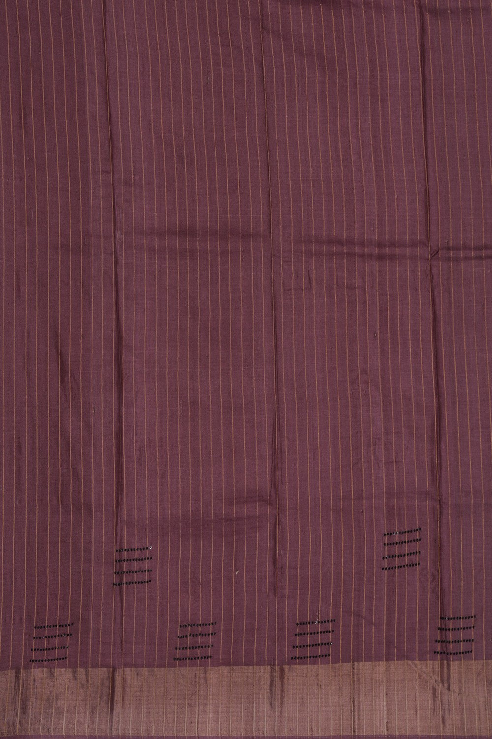Image of A Geometric Printed Tussar Saree