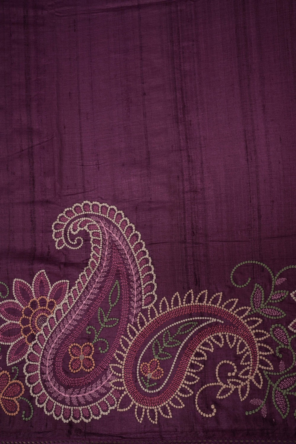 Embroidered Tussar Saree