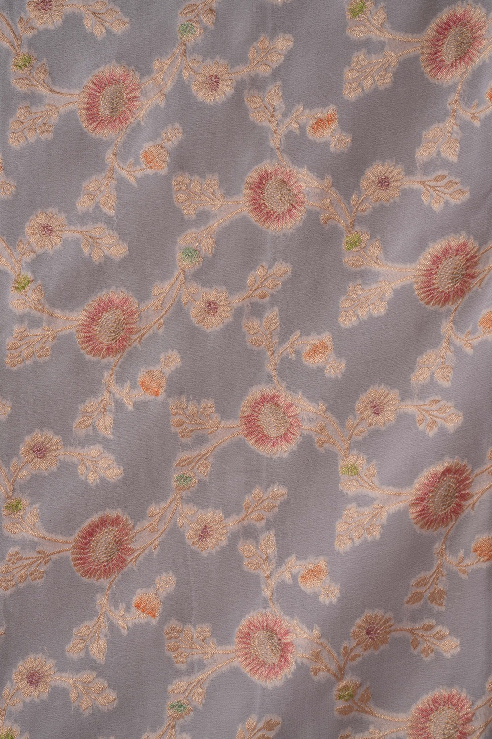 Image of Banarasi Georgette Off-White Saree