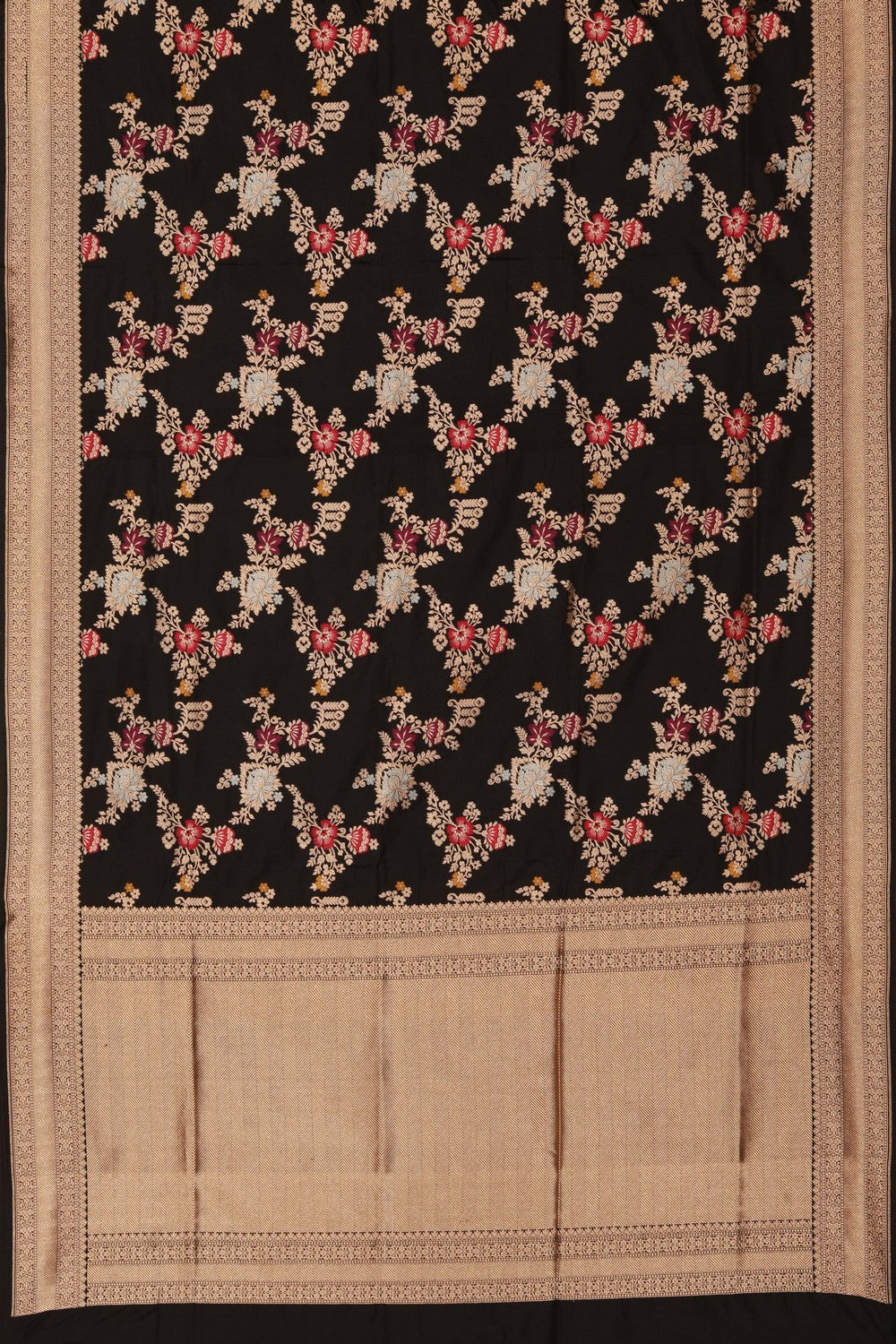 Banarasi Katan Silk Black Saree